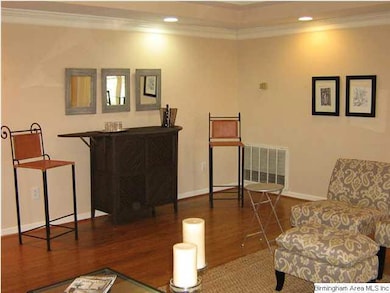 Great room is large enough for a bar for serving s