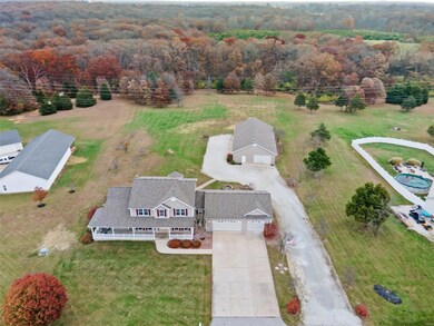 Located on 3 acre lot backing to trees
