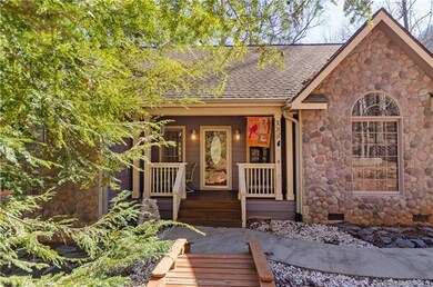 Just 4 steps from the paved walkway to the porch.