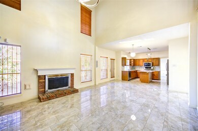Family room open to breakfast area and kitchen