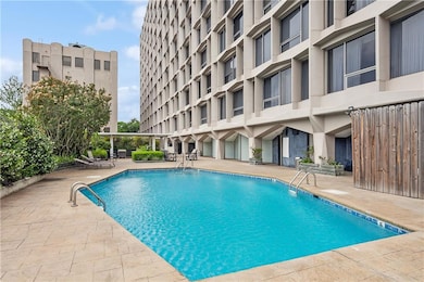 Pool, outdoor lounge and cabana area