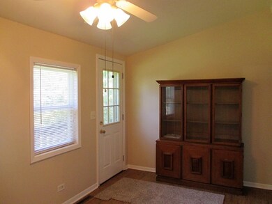Dining Room with Vaulted Ceiling