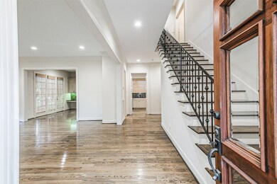 Timeless hardwood floors throughout the home.