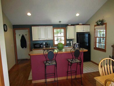 Kitchen. Cozy kitchen with open to dining area and