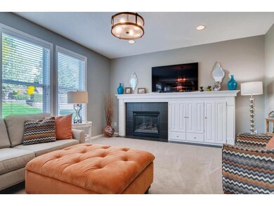 The main level Living Room offers a gas Fireplace 
