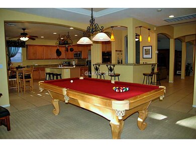 Family Room. View towards bar and kitchen from fam