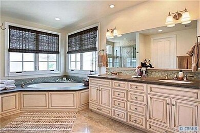 Luxurious master bath with separate tub and shower