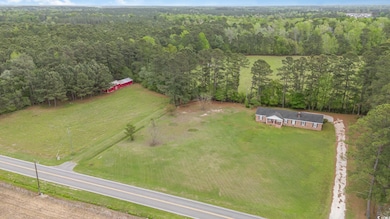 Drone / aerial view with a view of trees