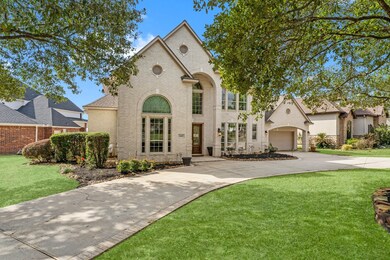 The home's striking beauty is evident the moment you arrive. The circular driveway with brick accents provides plenty of parking for guests. The entire home has two floors of Onkyo dual surround sound speaker systems throughout.