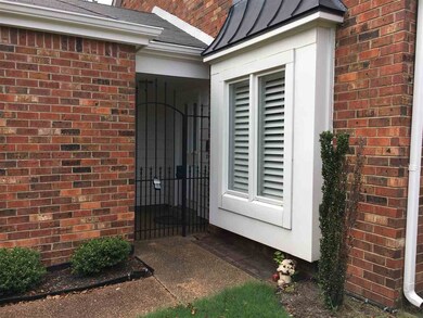 private, hidden entry to a well maintained home.