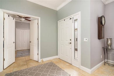 As you enter this immaculate home, the double doors lead to a 4th bedroom or DEN