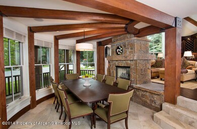 Dining Area w/Double-Sided Fireplace
