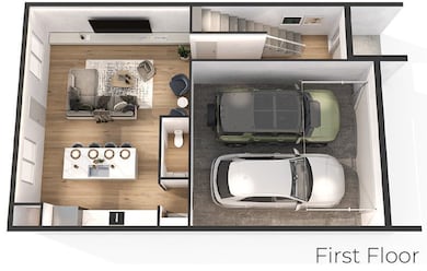 Open floor plan townhome