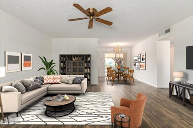 Virtually Staged Living Rm