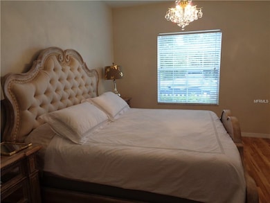 Large master bedroom with upgraded laminate floori