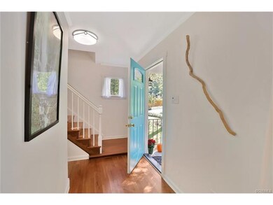 The gracious foyer with hardwoods - Crisp and Clean!
