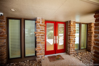 Double door entrance.
