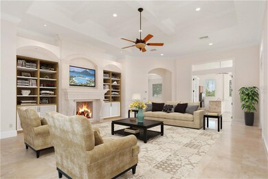 Virtually Staged. Family Room with inviting gas fi