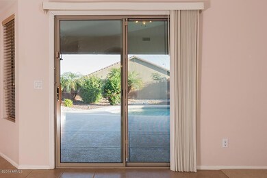 View into backyard