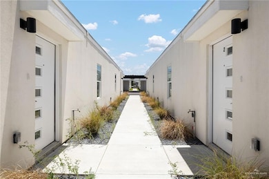 View of property exterior featuring stucco siding