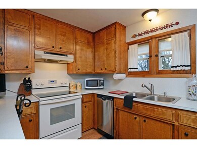This cozy kitchen is very efficient with lots of c