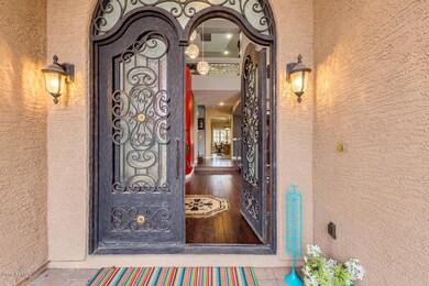 CUSTOM IRONWORK DOUBLE DOOR ENTRANCE