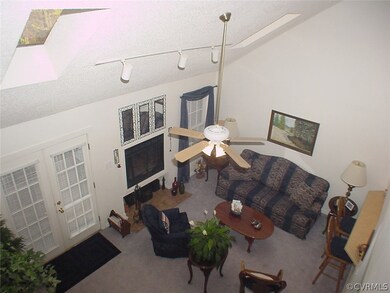 Great room from upstairs hall.