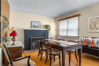 Living room used as the dining room.