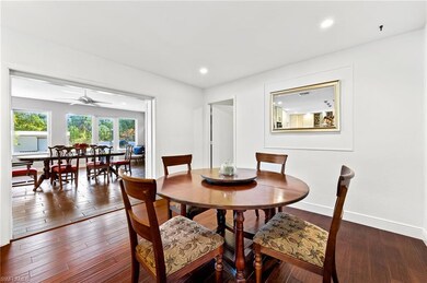 Breakfast nook looking to dining game room