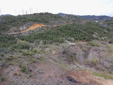 Aerial pwr line hill