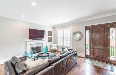 Great room with custom front door