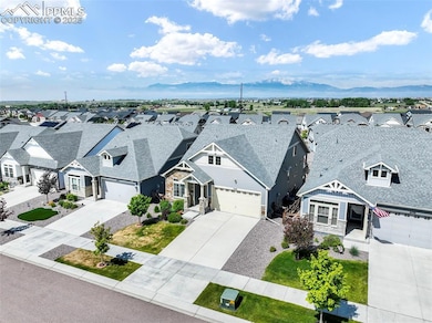 Aerial view of front of home