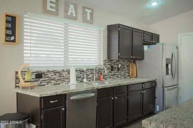 Kitchen west wall