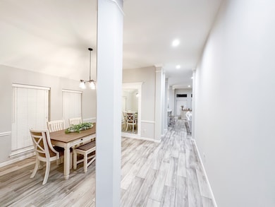 As you walk in you see  tile all throughout the home.