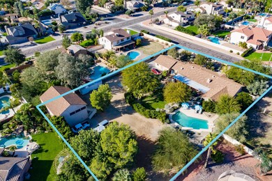 Aerial Back Exterior w/ Lot Line
