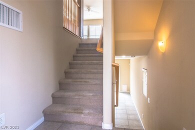 Stairs leading up to main level.