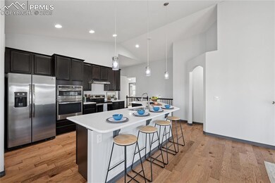 Kitchen with countertop seating