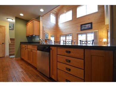 Custom cupboards in kitchen