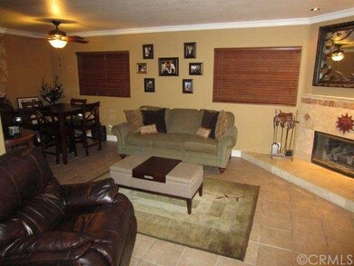Living room and eating area