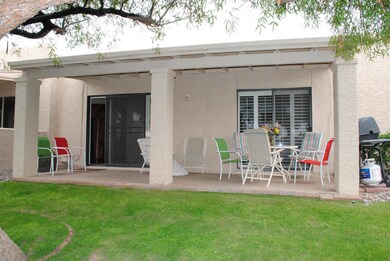 Large back patio
