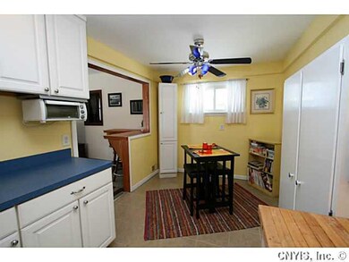 Kitchen. Built in pantry and butcher block.