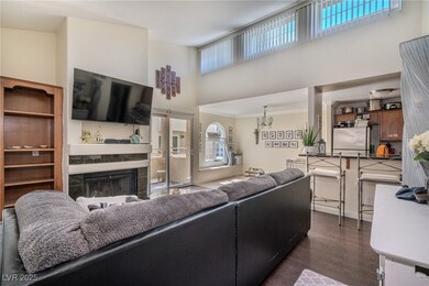 Living room featuring plenty of natural light, dar