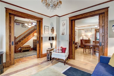 Functional pocket doors in both doorways!
