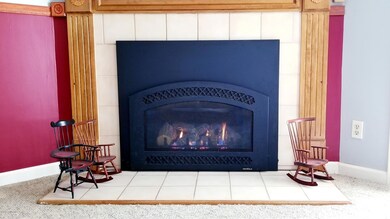 Family room fireplace