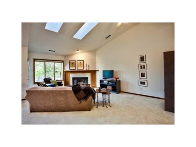 Living Room. GREAT ROOM W/ FIREPLACE, SKYLIGHTS, A
