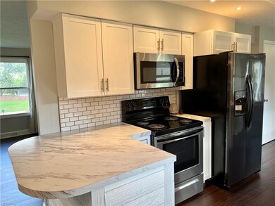 Updated kitchen with stainless steel appliances