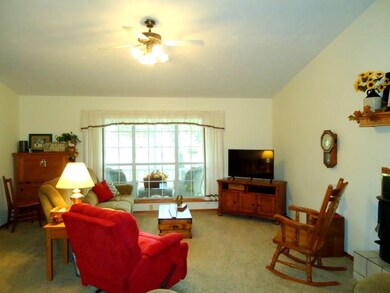 Living Room with large window for light and viewin