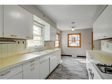 Freshly enameled cabinets