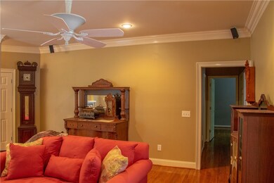 living area looking into hallway