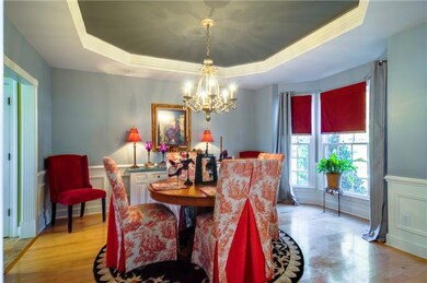 Spacious dining room off the entry